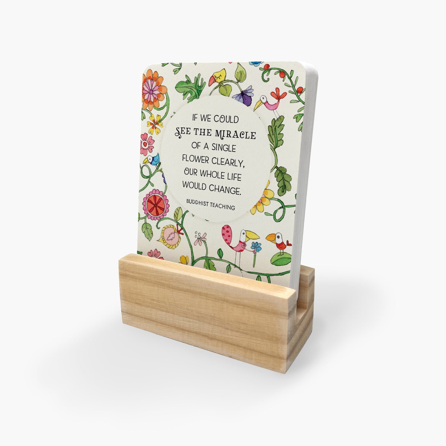 DFL - Flowers - Twigseeds 24 Affirmation Cards + Stand