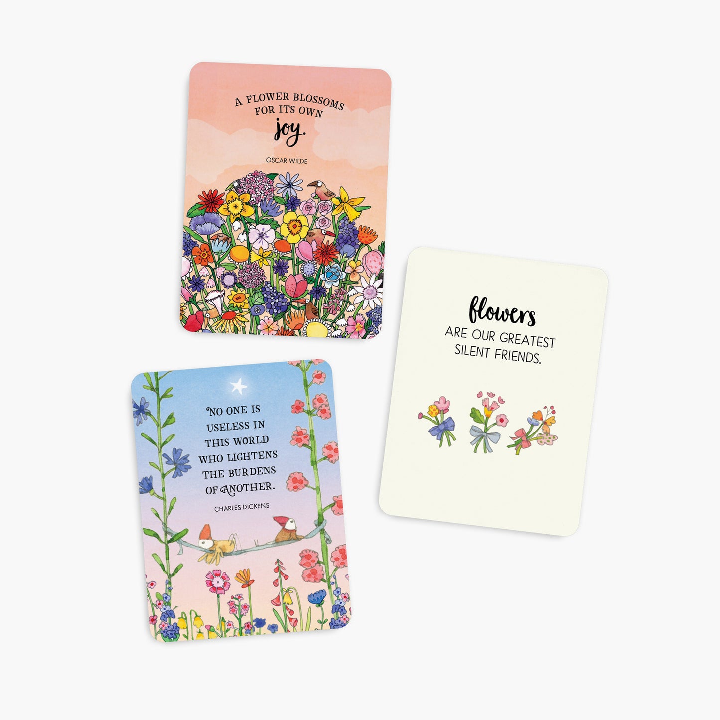 DFL - Flowers - Twigseeds 24 Affirmation Cards + Stand