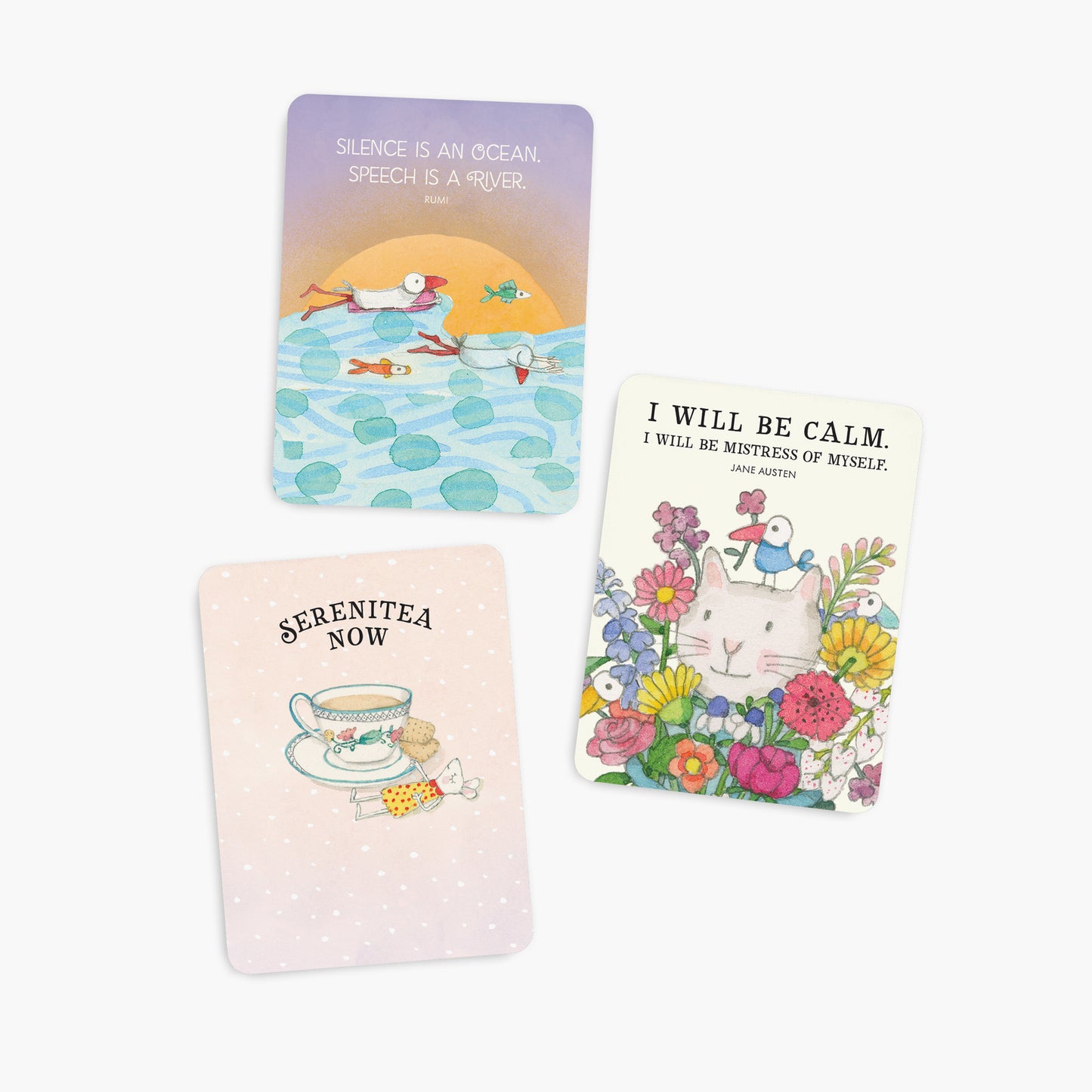 DSE - Serenity - Twigseeds 24 Affirmation Cards + Stand