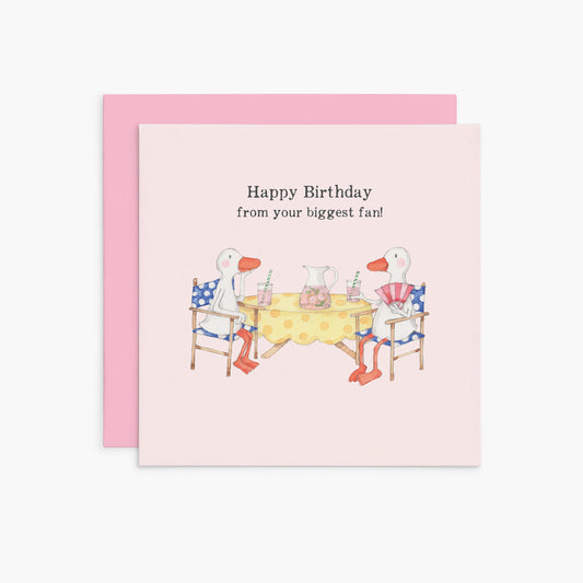 K366 - Happy Birthday from your biggest fan! - Twigseeds Birthday Card