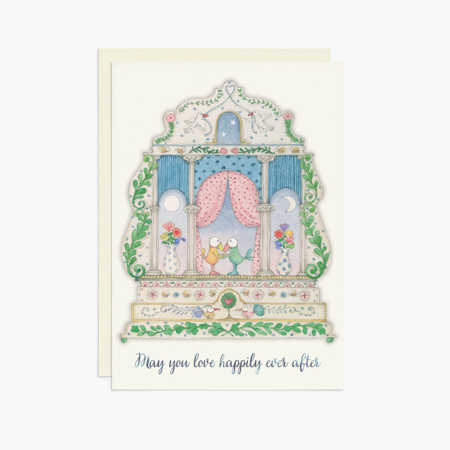 KT04 - May You Love Happily Ever After - Twigseeds Jumbo Wedding Card