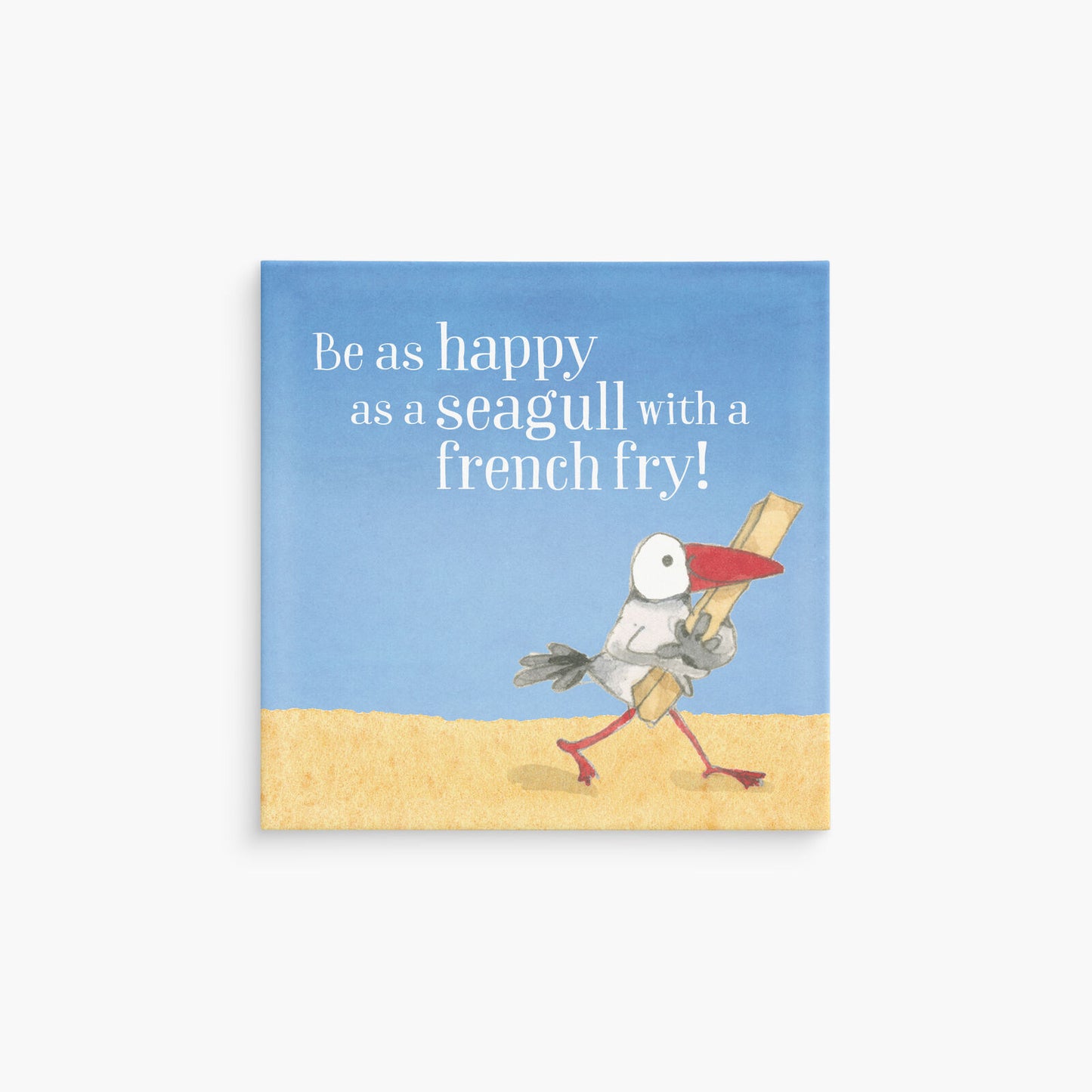 MGK01 - Twigseeds Magnet - Be As Happy As A Seagull