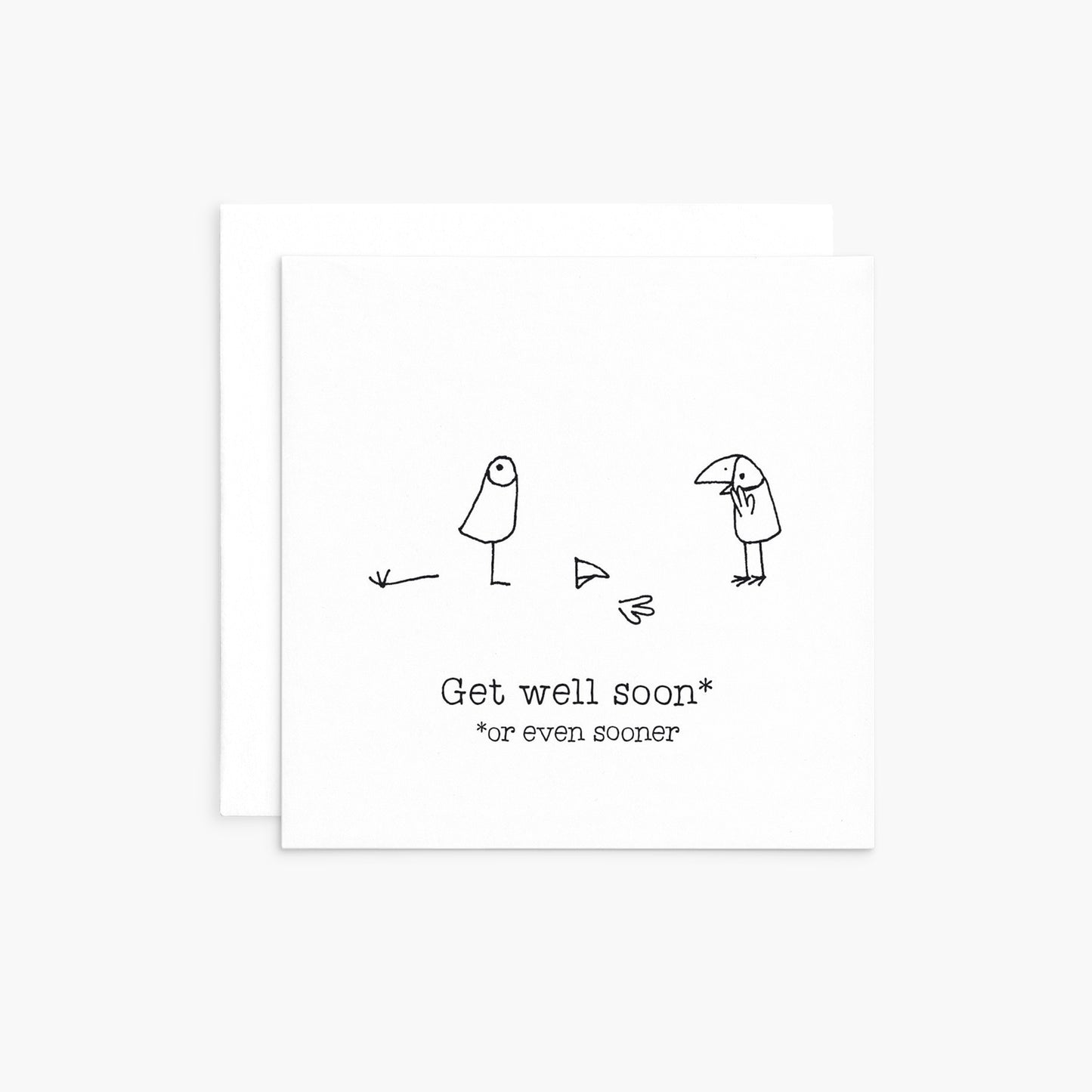 T16 - Get Well Soon - Twigseeds Mini Thinking of You Card