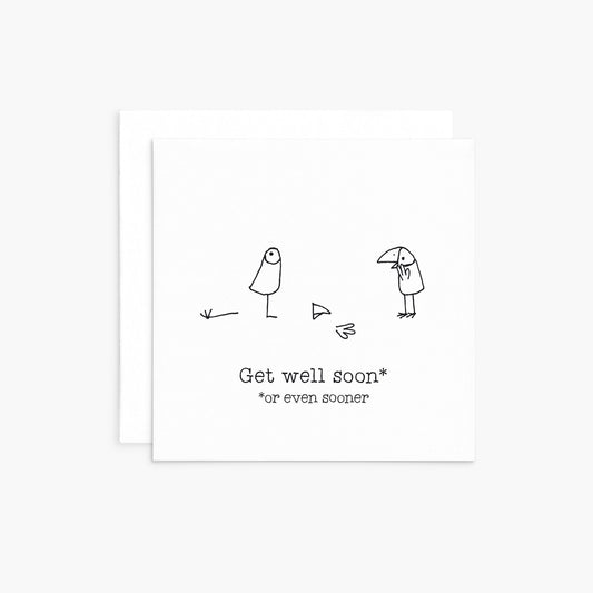 T16 - Get Well Soon - Twigseeds Mini Thinking of You Card