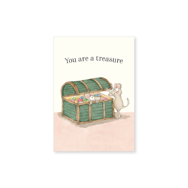 T347 - You Are A Treasure - Twigseeds Mini Love Card