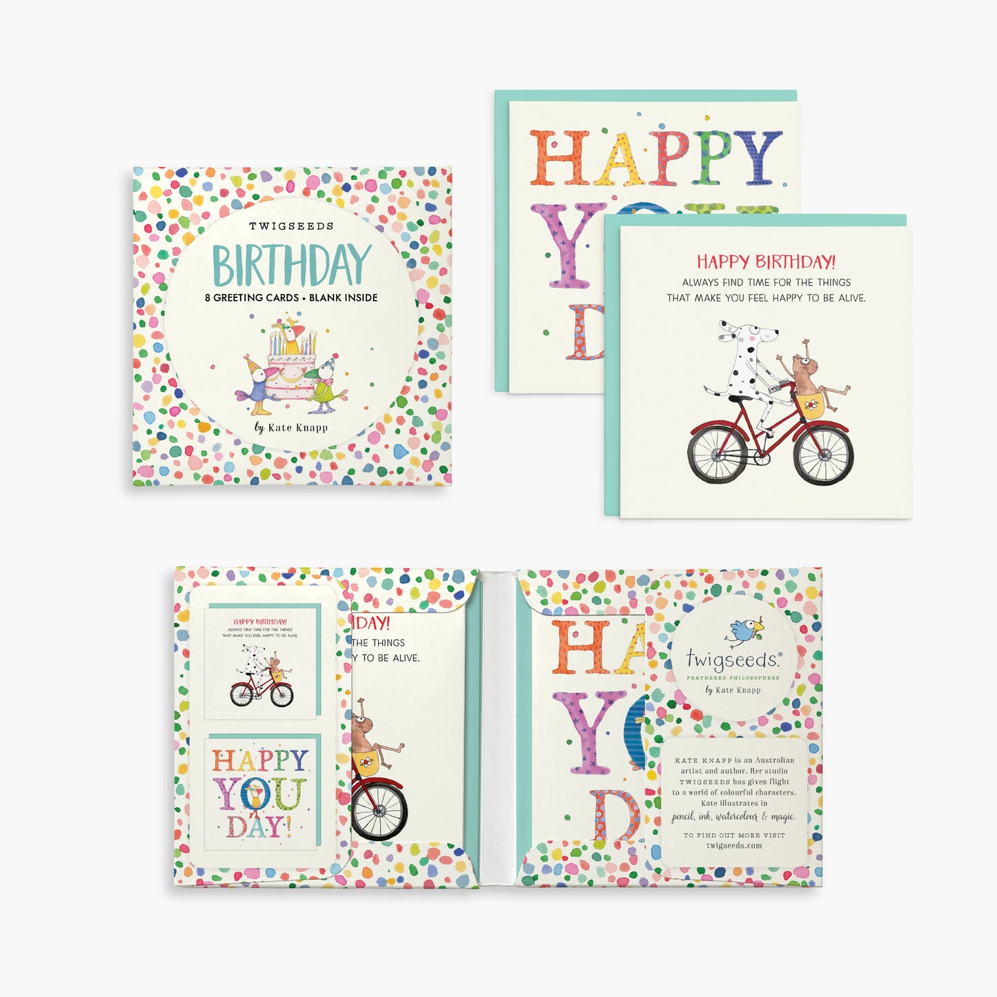 TCC003 - Twigseeds Birthday Card Set