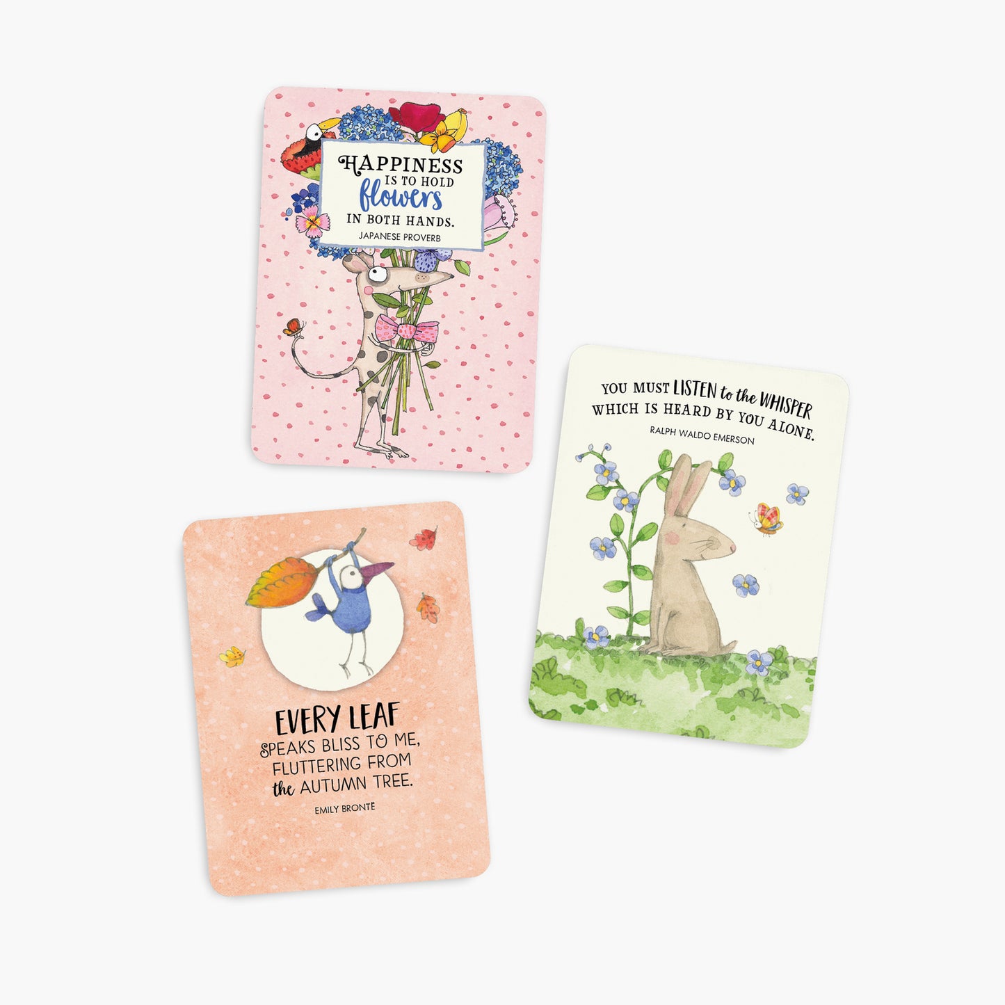 TLA003 - Up The Garden Path - Twigseeds 24 Affirmation Cards + Stand