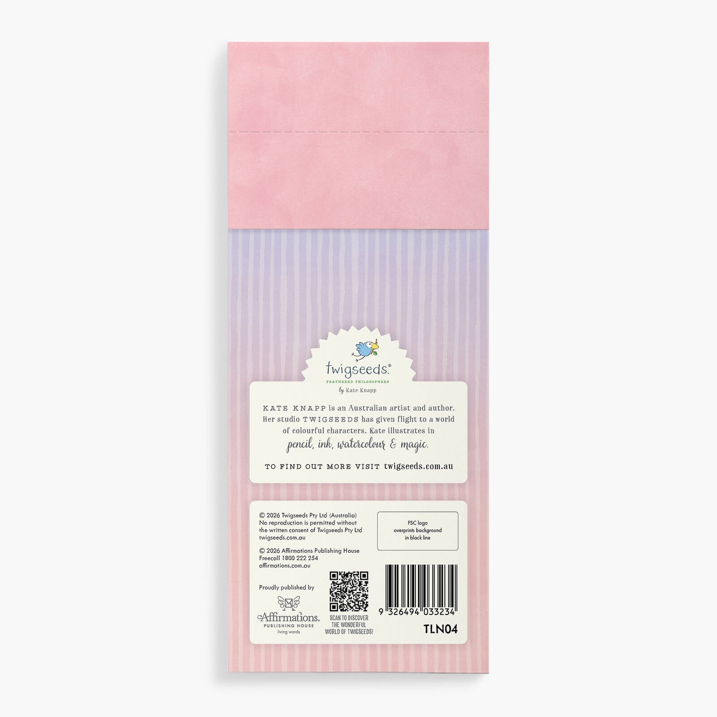 TLN04 - Twigseeds Magnetic List Notepad - Garden Fence