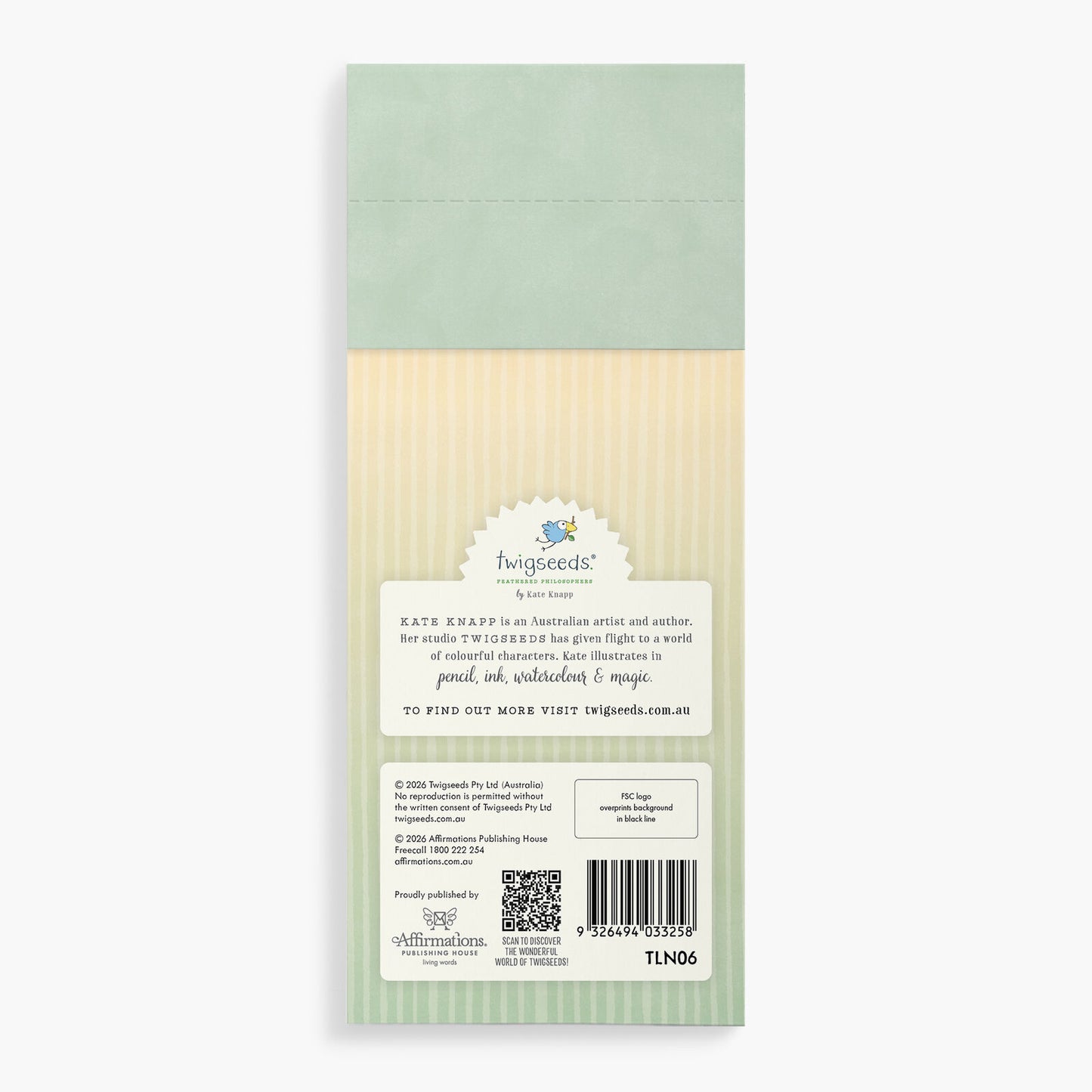TLN06 - Twigseeds Magnetic List Notepad - Fireplace