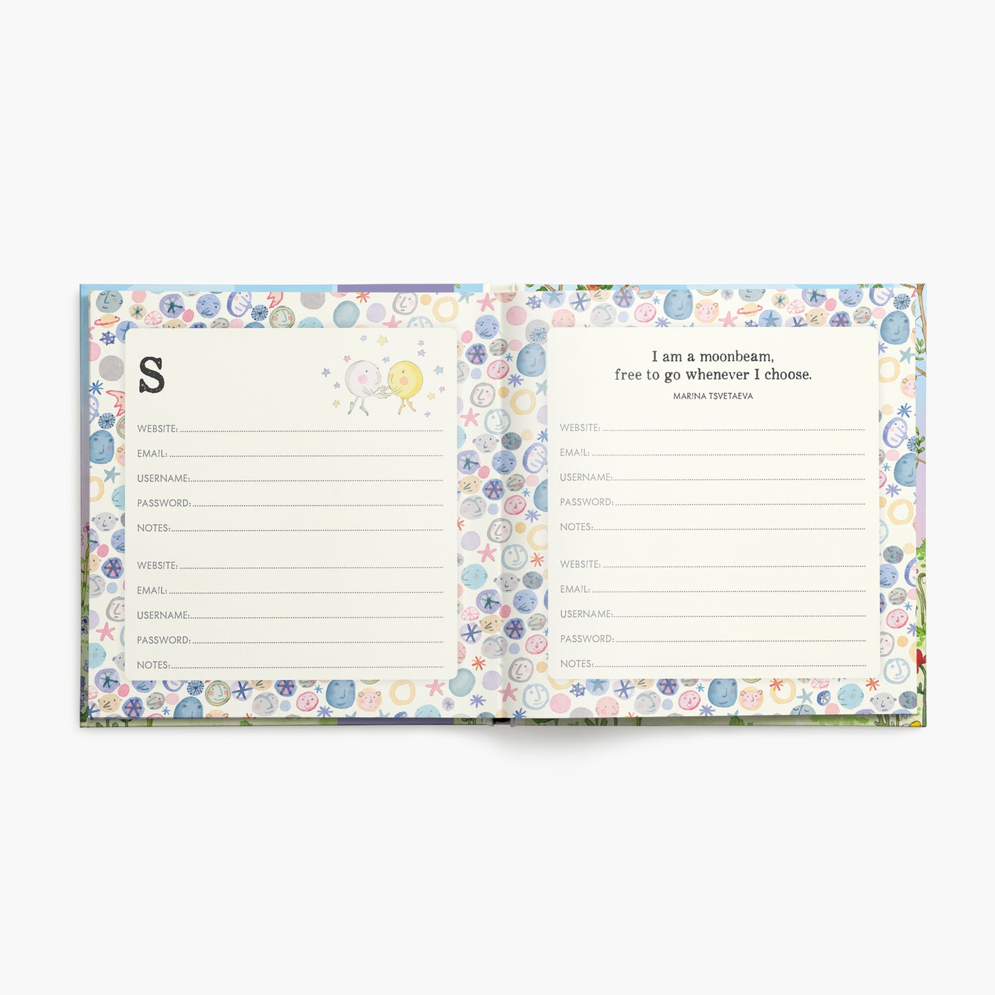 TPW001 - Twigseeds Forget-Me-Not - Password Journal