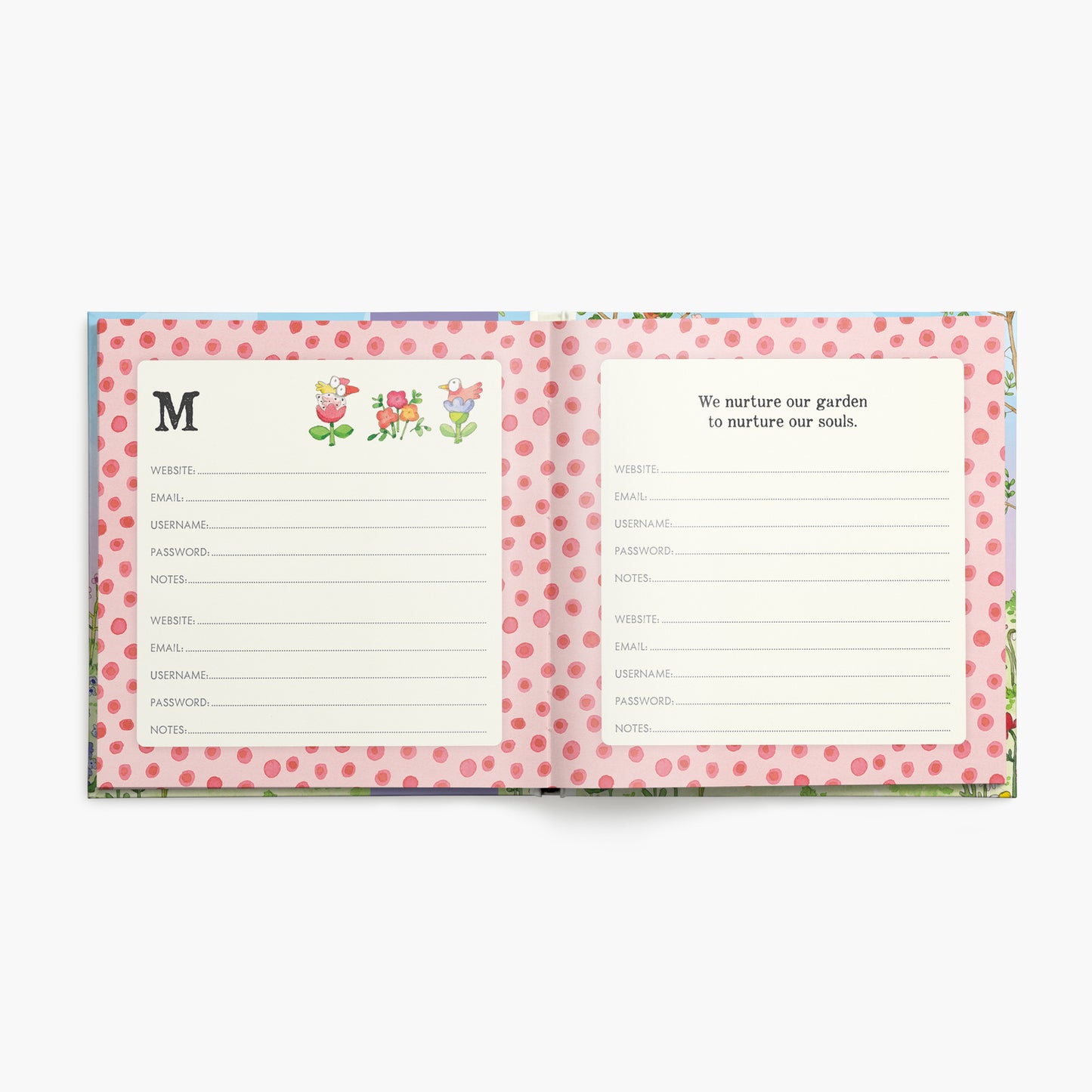 TPW001 - Twigseeds Forget-Me-Not - Password Journal