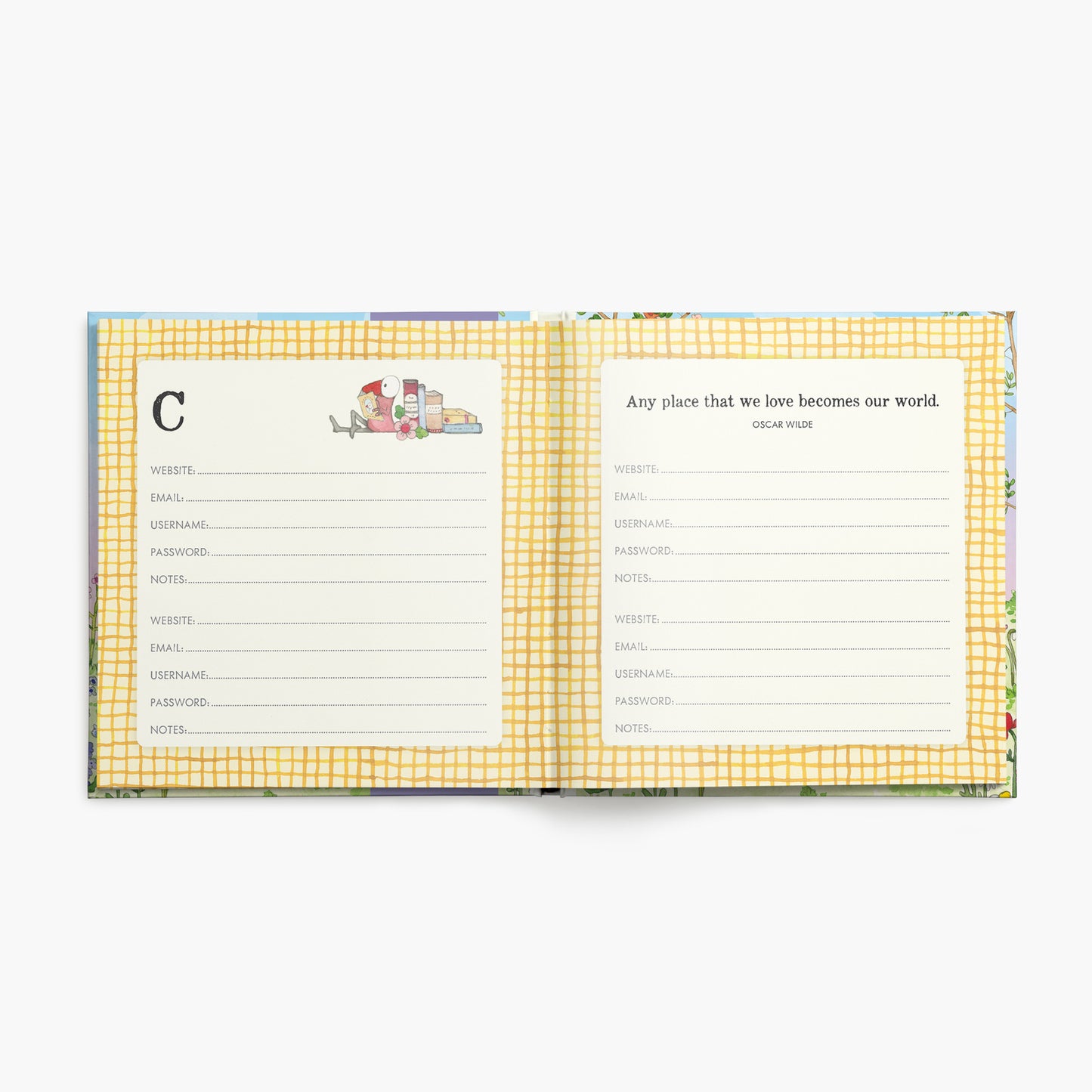 TPW001 - Twigseeds Forget-Me-Not - Password Journal