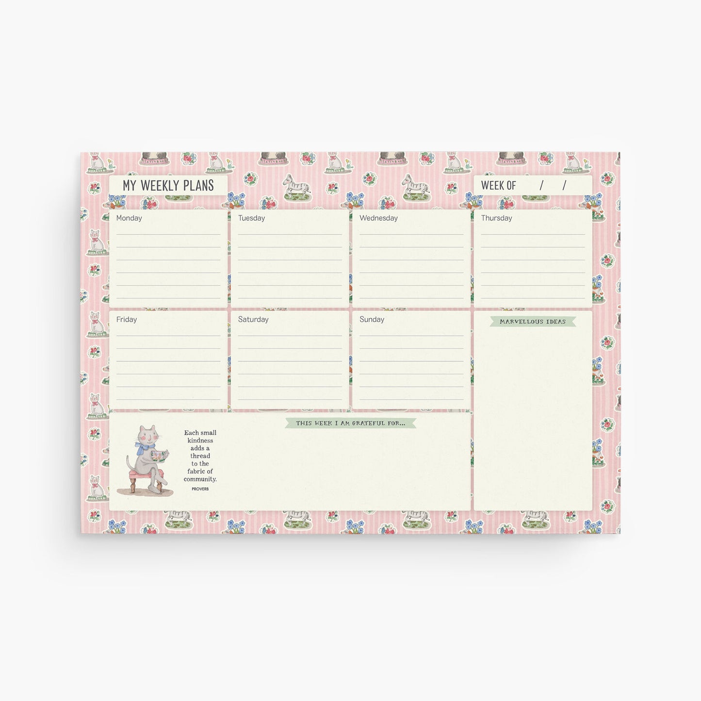 Twigseeds A4 Desk Planner - Lovely Life