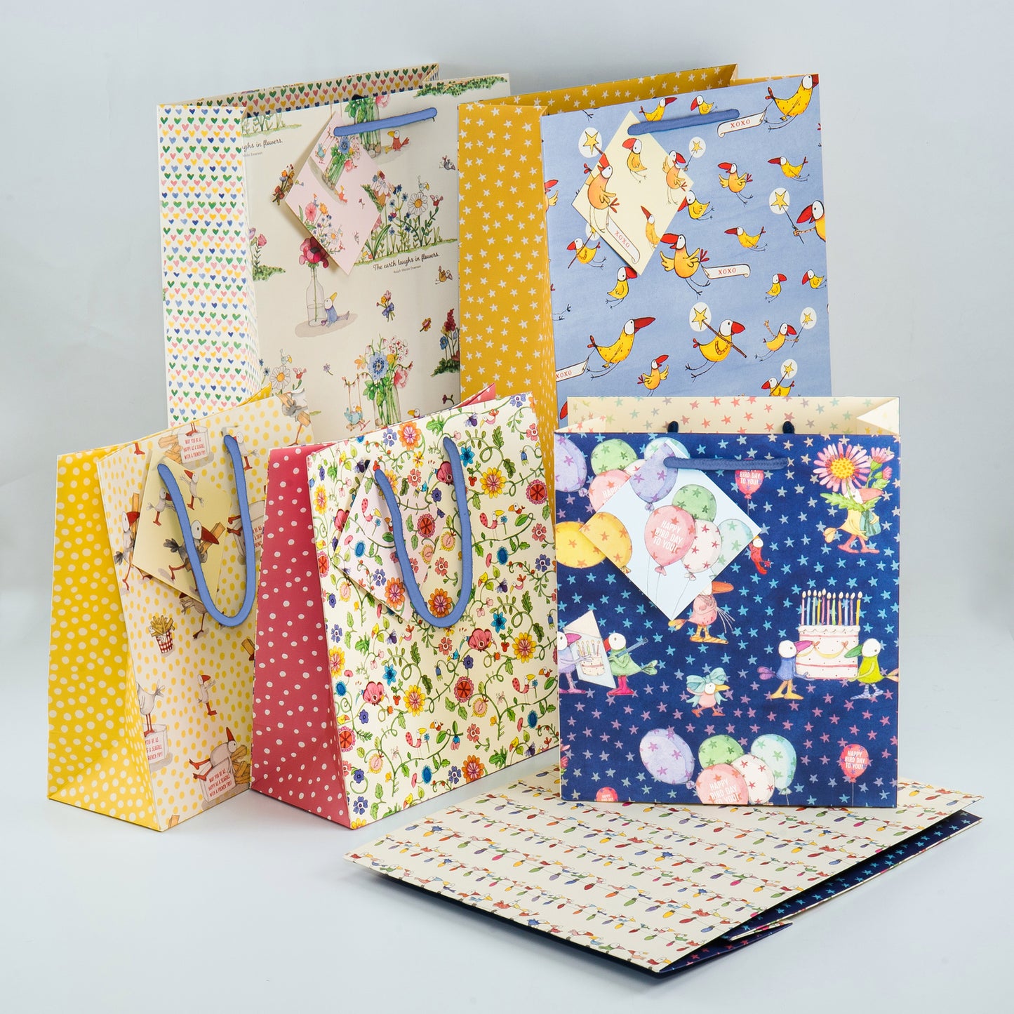 Twigseeds Gift Bag Large - Happy Seagulls