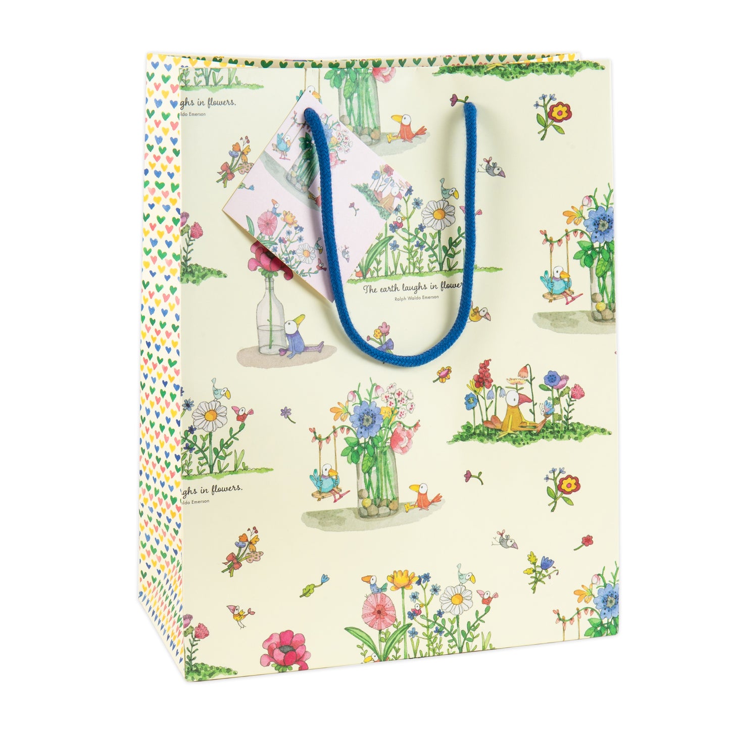 Twigseeds Gift Bag Large - Earth Laughs Flower