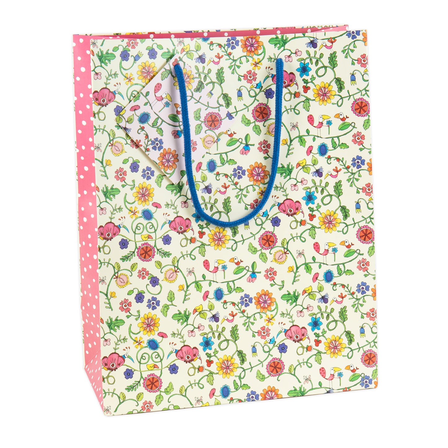 Twigseeds Gift Bag Large - Floral Birds