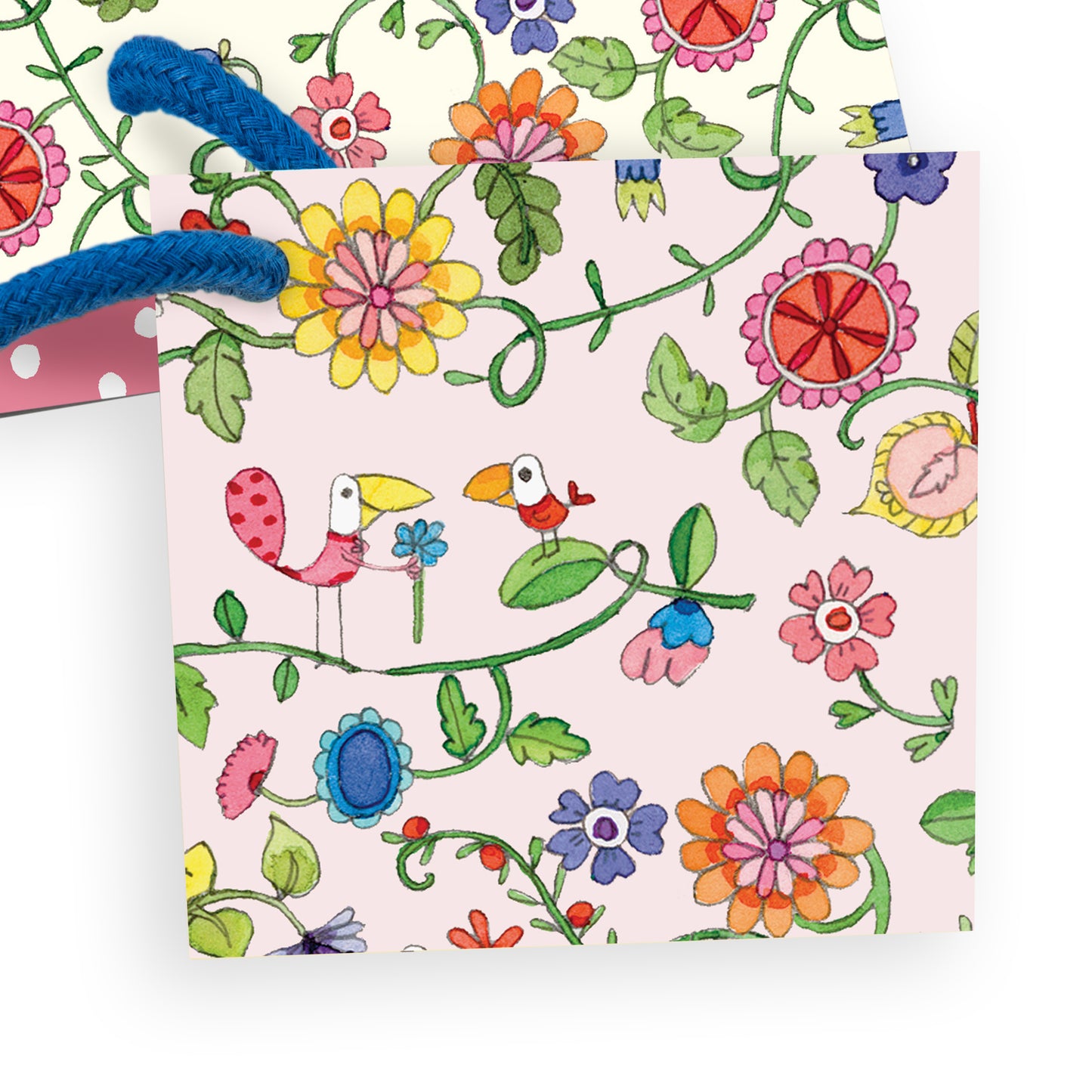 Twigseeds Gift Bag Large - Floral Birds