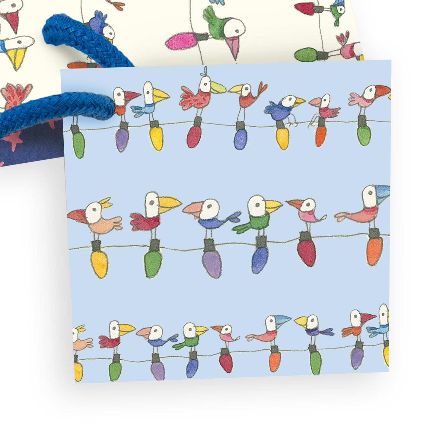 Twigseeds Gift Bag Large - Birds on Wire