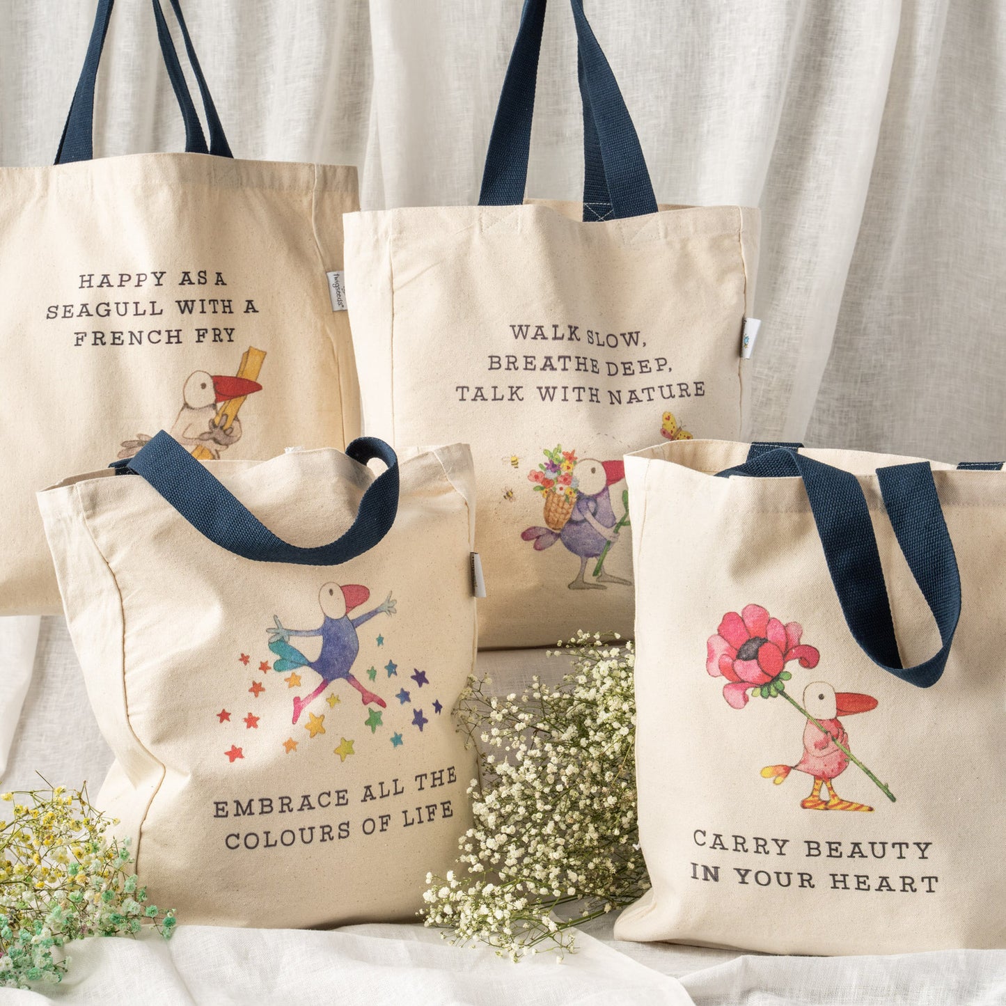 Twigseeds Large Tote Bag - Breathe