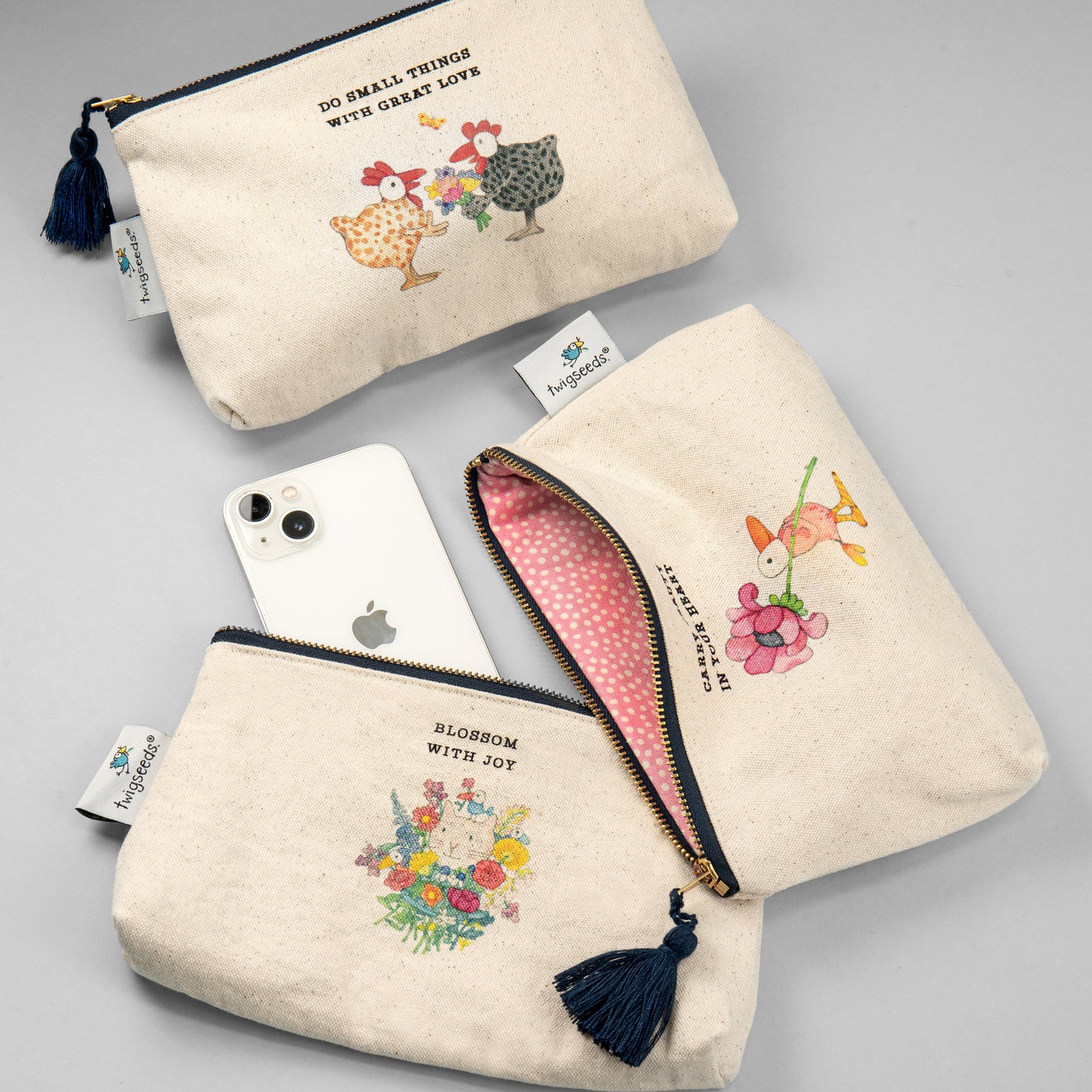 Twigseeds Accessory Pouch - Sunshine