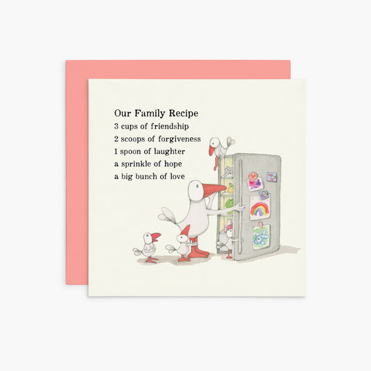 K330 - Our Family Recipe - Twigseeds Family Card