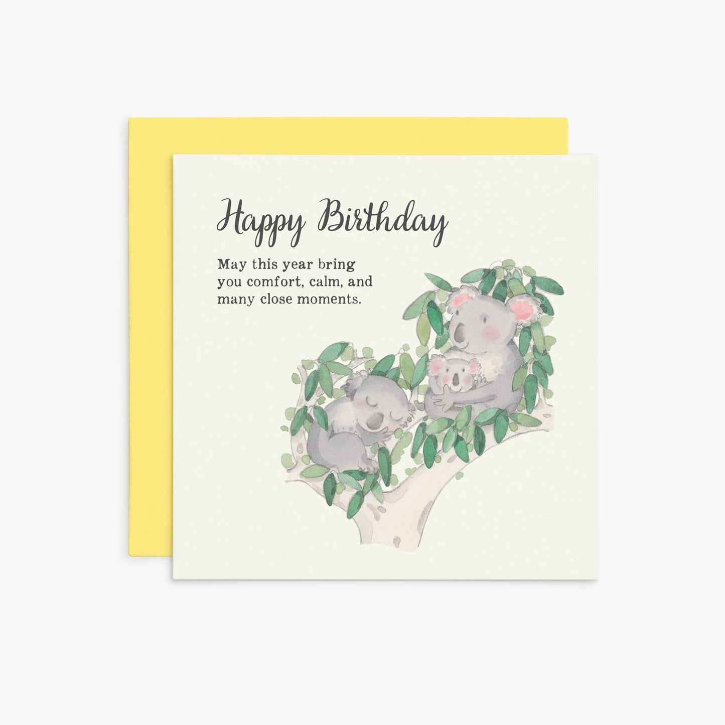 K385 - Happy Birthday. May this year bring you comfort... - Twigseeds Birthday Card