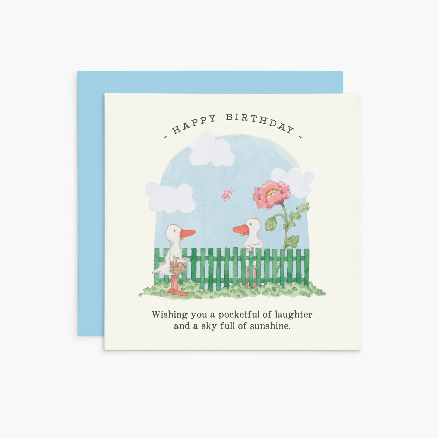 K389 - Happy Birthday. Wishing you a pocketful of laughter..e. - Twigseeds Birthday Card