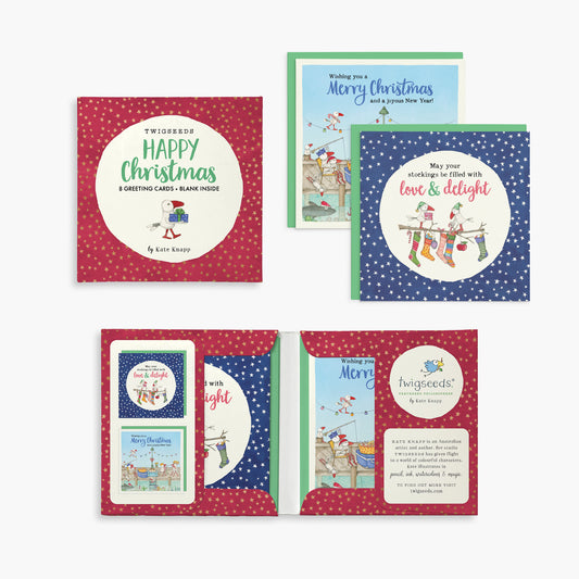 TCC002 - Twigseeds Happy Christmas Card Set