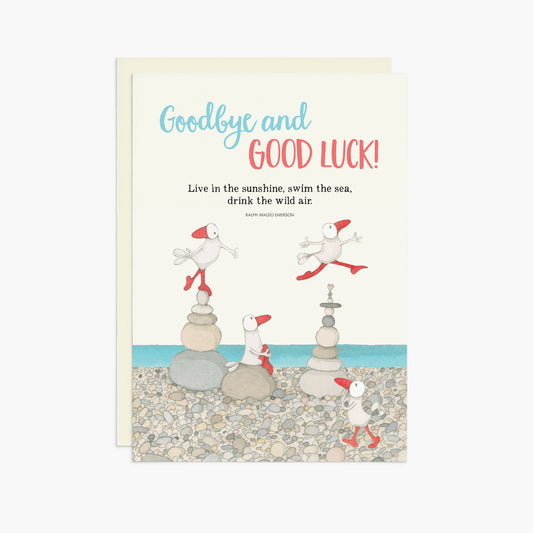 TJC004 - Goodbye And Good Luck - Twigseeds Jumbo Farewell Card