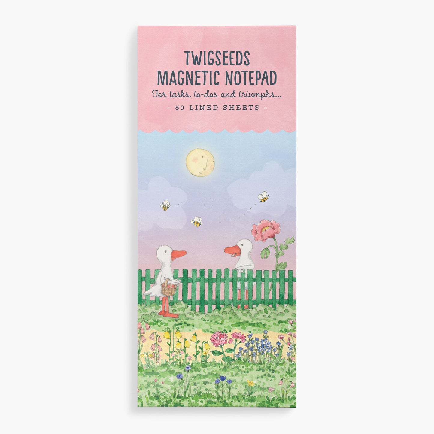 TLN04 - Twigseeds Magnetic List Notepad - Garden Fence