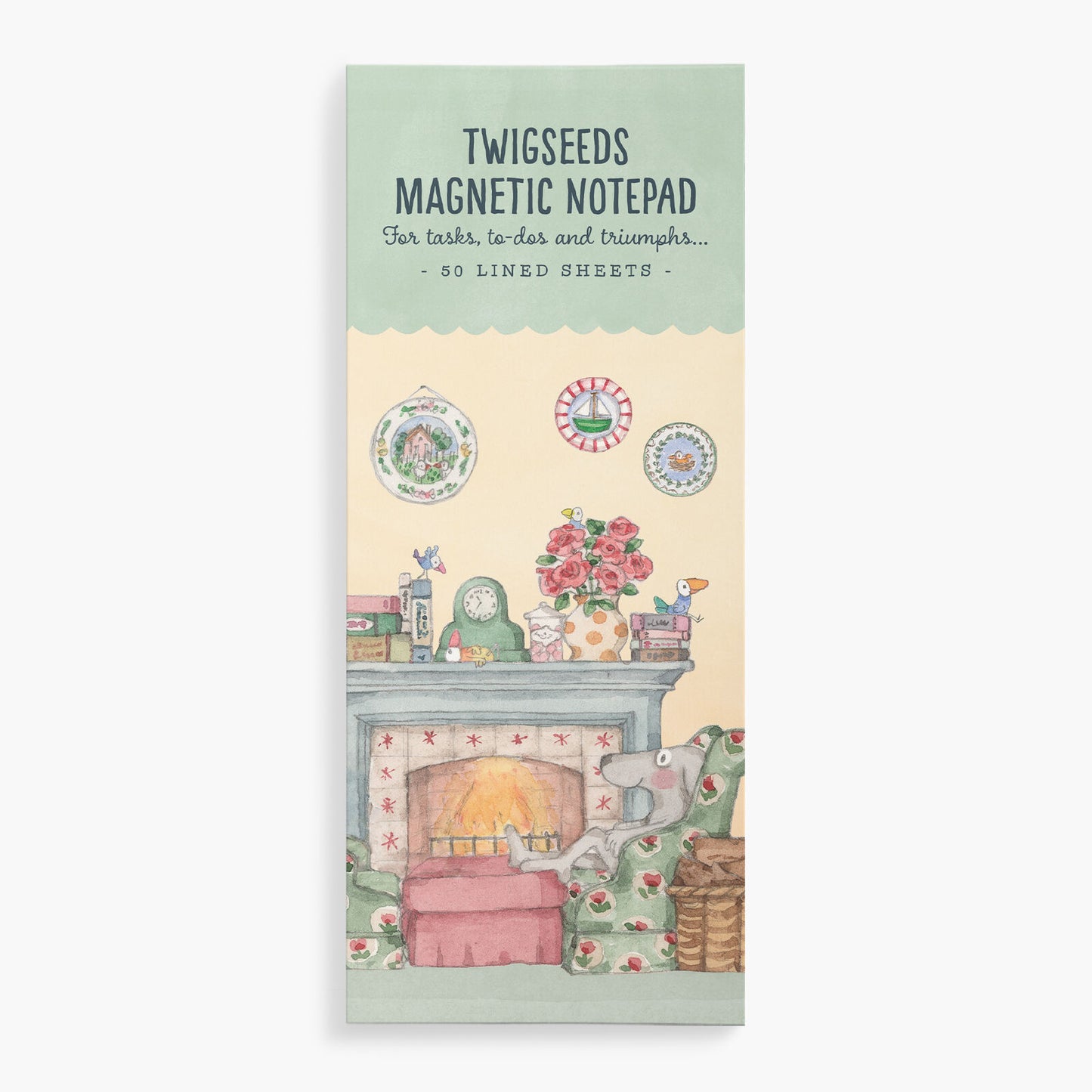 TLN06 - Twigseeds Magnetic List Notepad - Fireplace