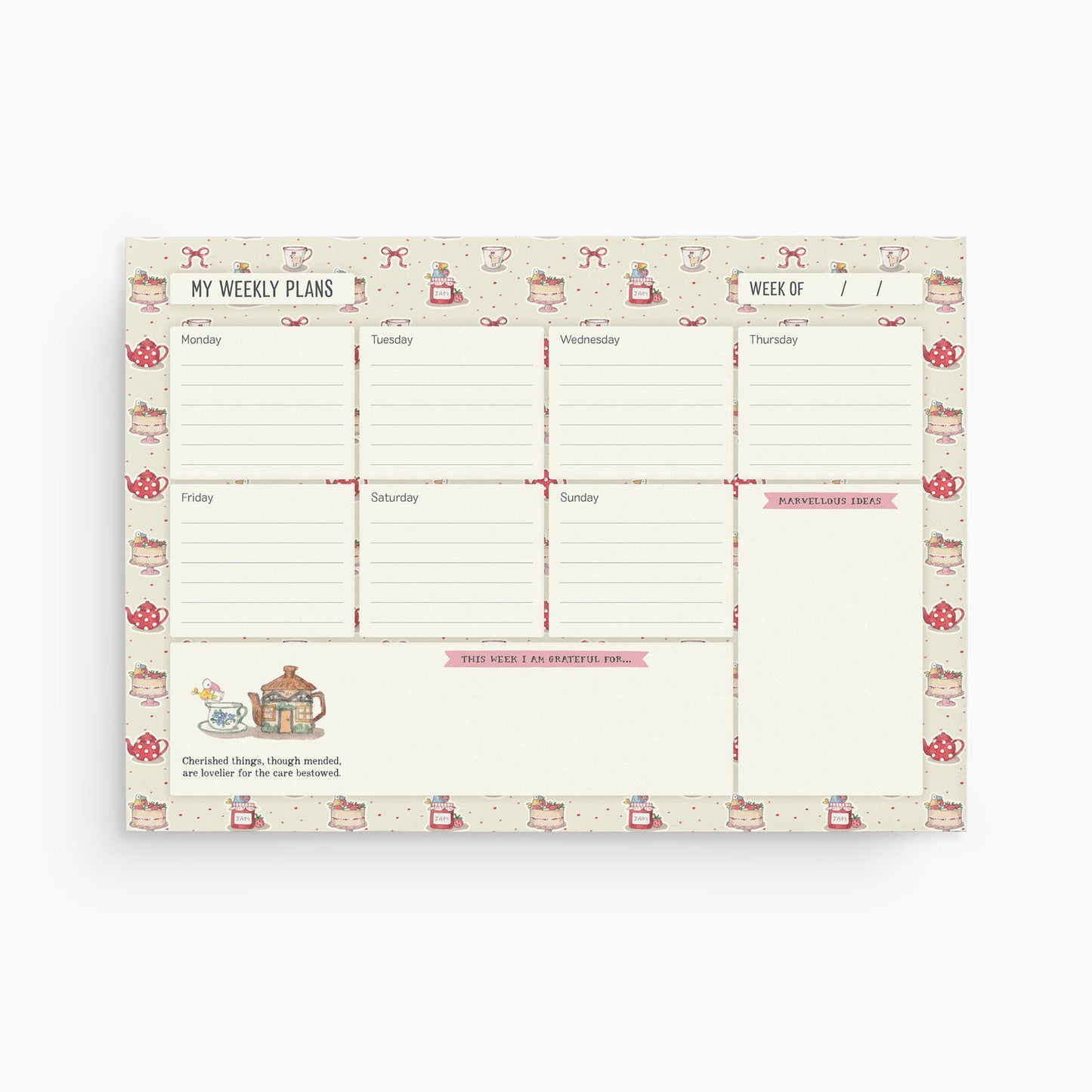 Twigseeds A4 Desk Planner - Lovely Life