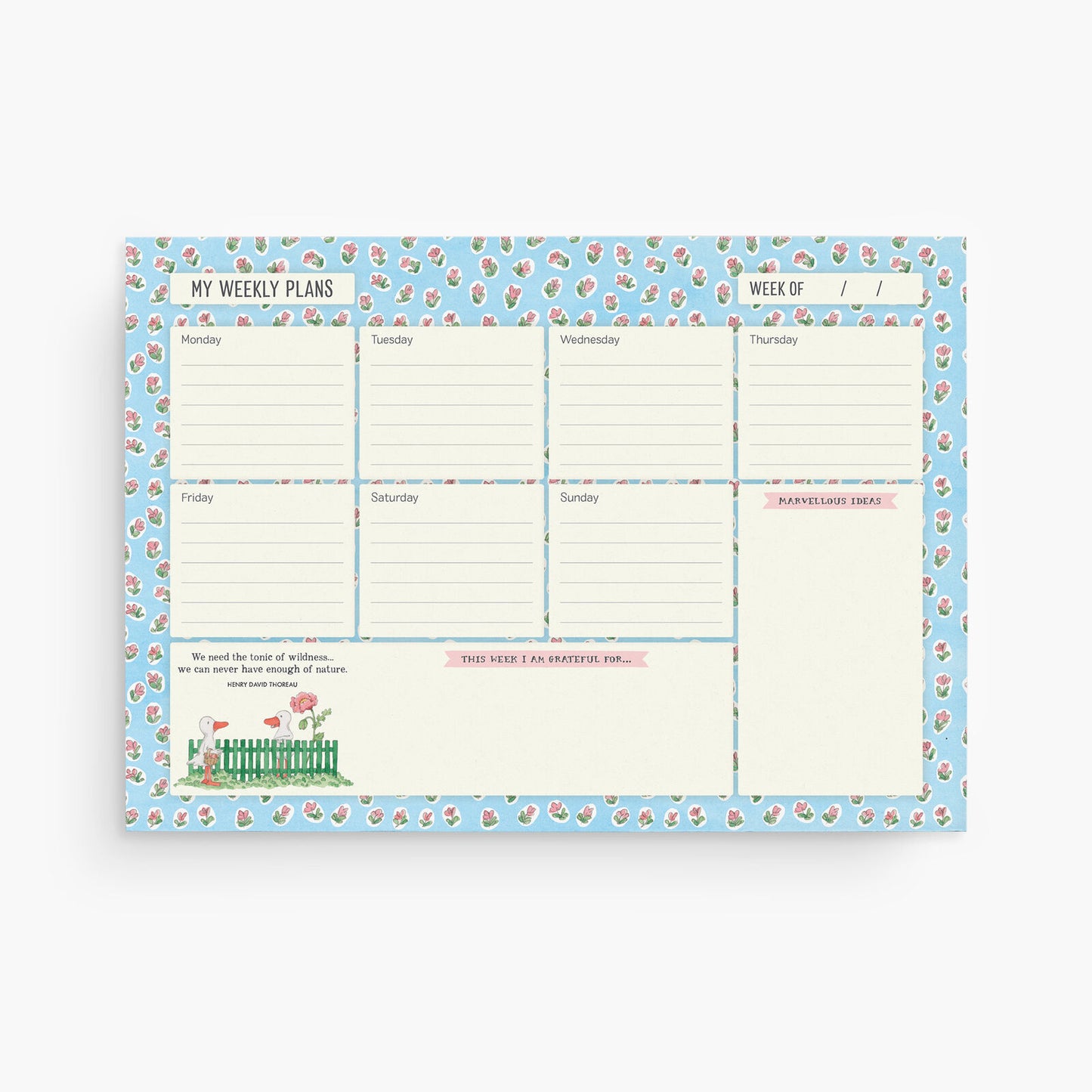 Twigseeds A4 Desk Planner - Lovely Life