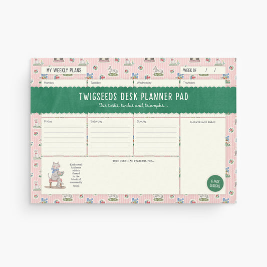 Twigseeds A4 Desk Planner - Lovely Life