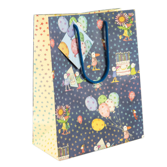 Twigseeds Gift Bag Large - Happy Bird Day Party