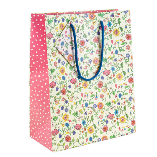 Twigseeds Gift Bag Large - Floral Birds