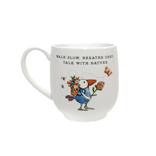 Twigseeds Fine Bone China Mug - Breathe