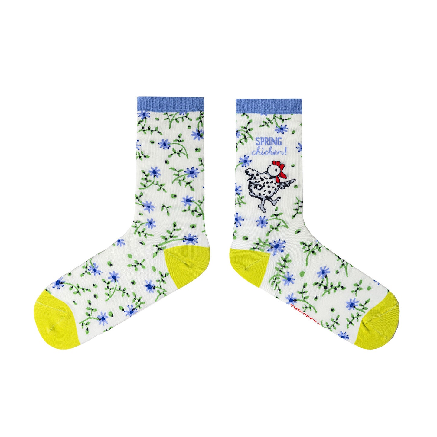 Twigseeds Adult Socks - Spring Chicken