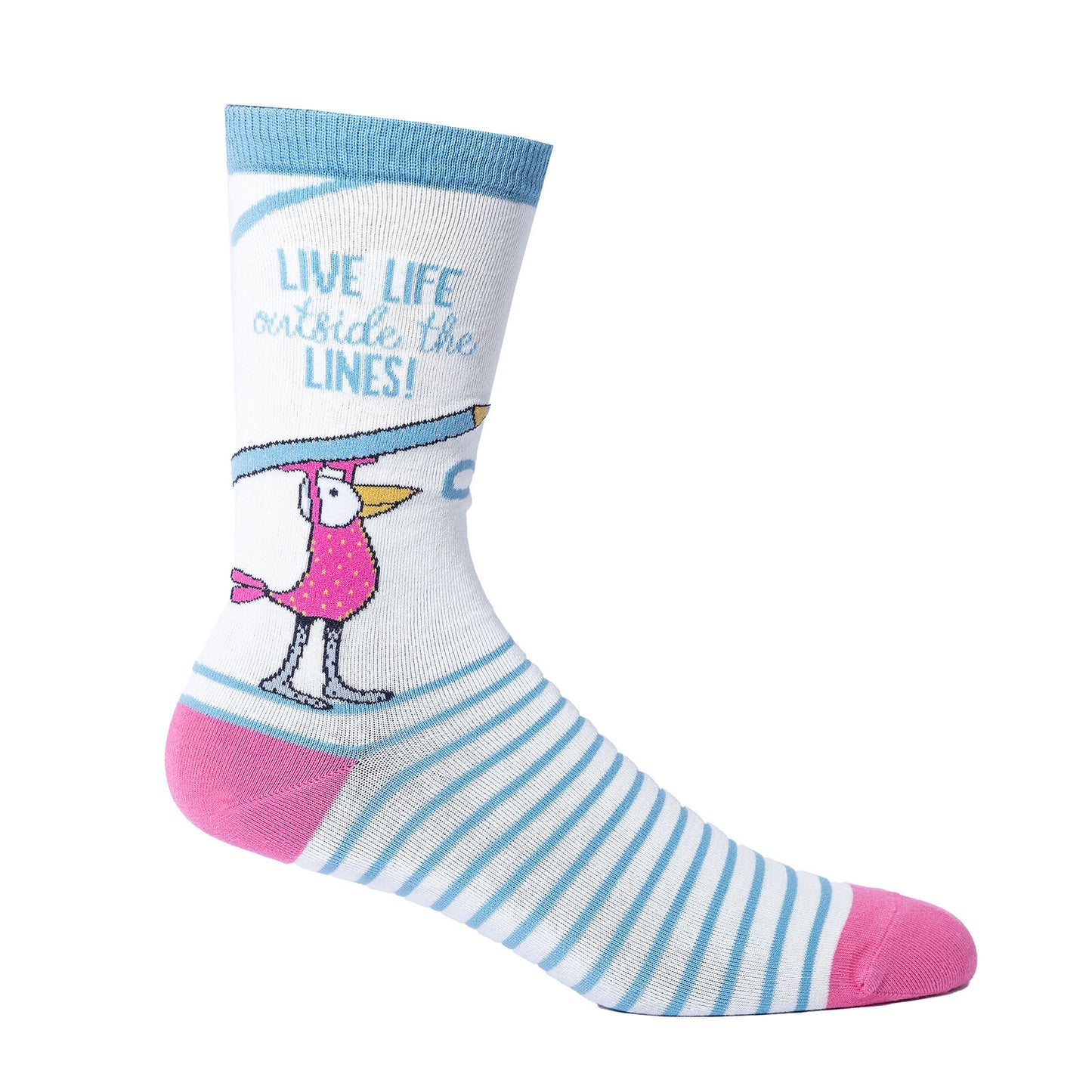 Twigseeds Adult Socks - Live Life Outside The Lines